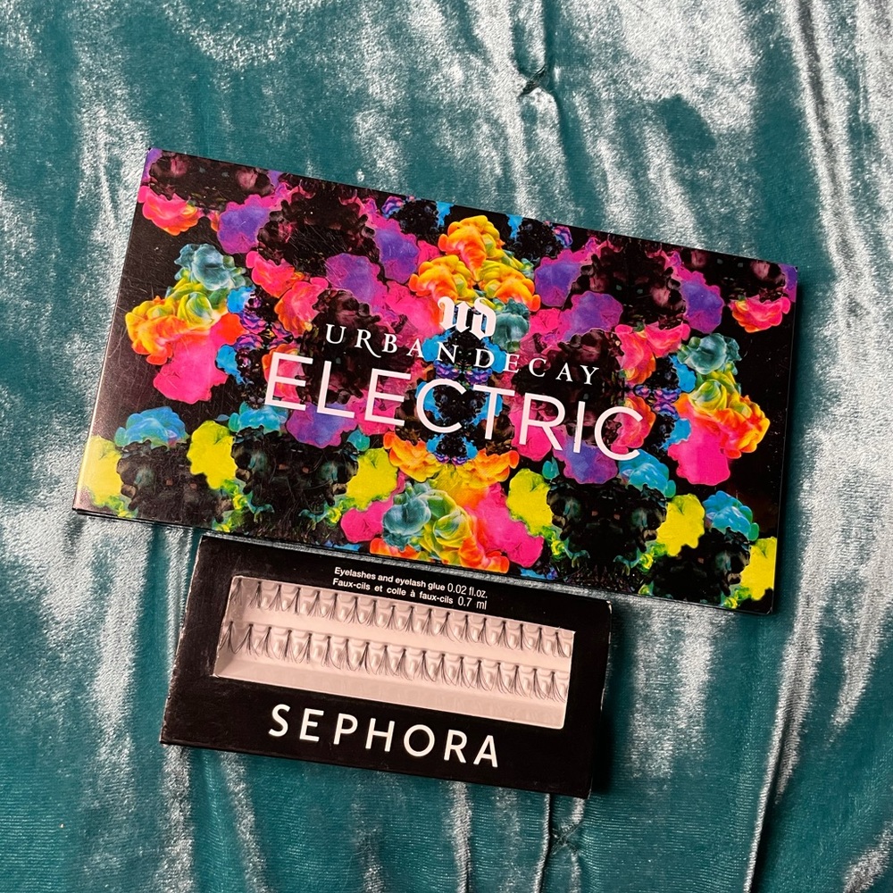 Urban Decay Electric Palette & Sephora eyelashes